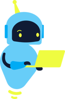 robot using laptop